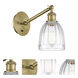 Ballston Brookfield LED 5.75 inch Antique Brass Sconce Wall Light in Clear Glass