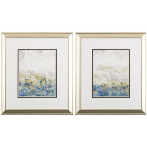 Abstract Collection Blue Framed Art
