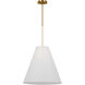 AERIN Remy 1 Light 19 inch Burnished Brass Pendant Ceiling Light