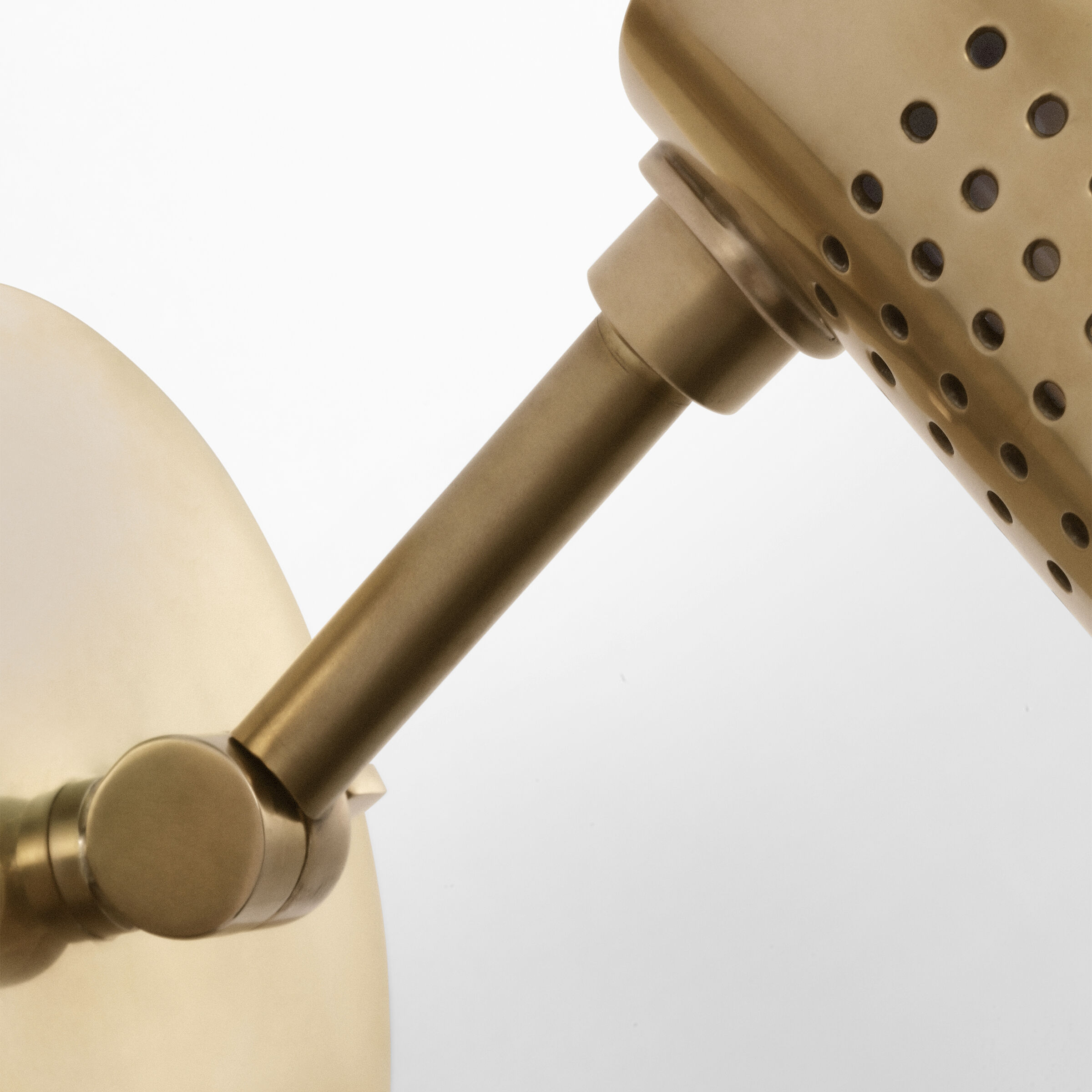 Kelly Wearstler Precision LED 4.5 inch Antique-Burnished Brass Articulating Sconce Wall Light