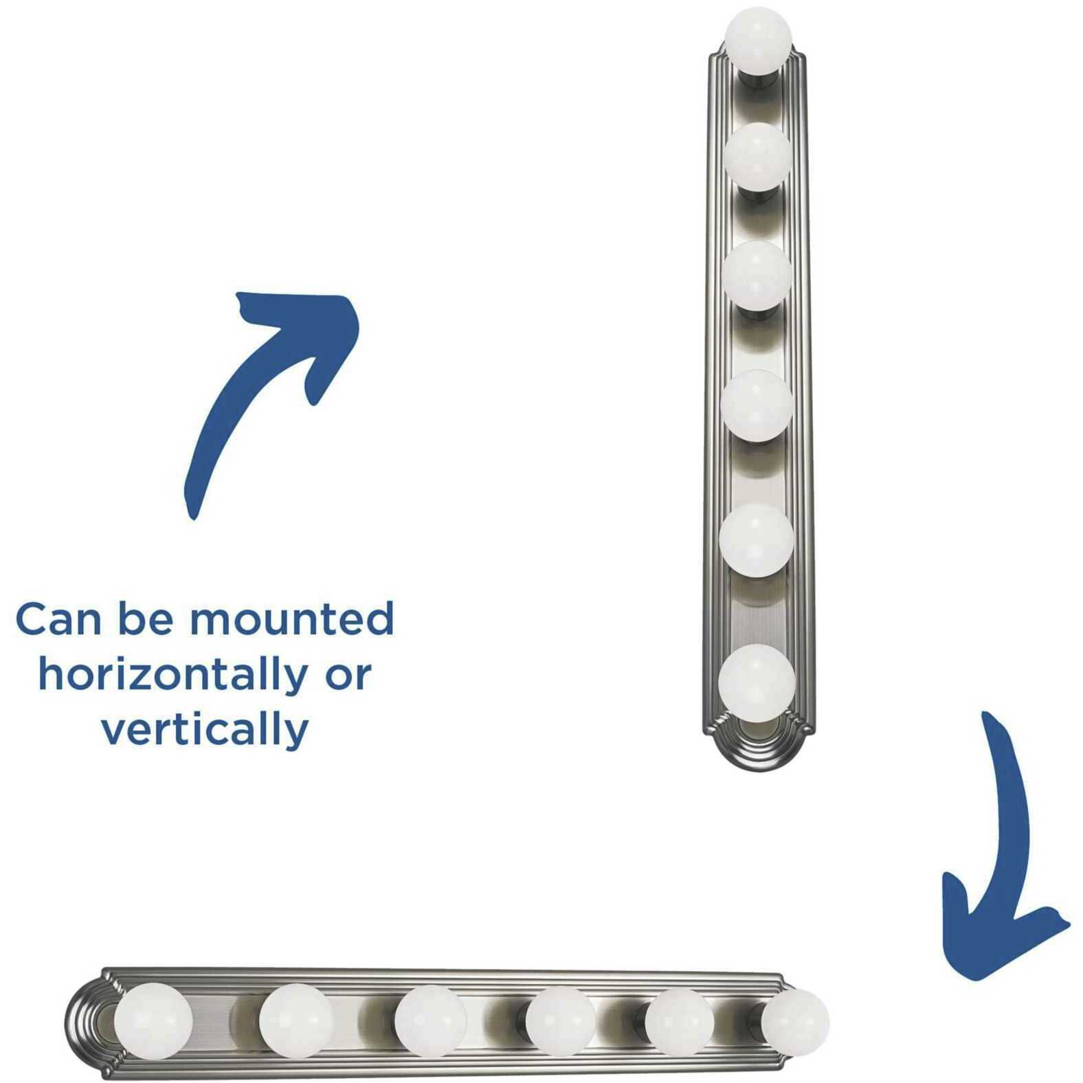 Broadway 6 Light 36 inch Brushed Nickel Bath Vanity Wall Light