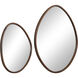 Tivoli 24 X 18 inch Walnut Wall Mirrors, Set of 2