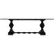 Madeira 96 X 40 inch Hand Rubbed Black Dining Table