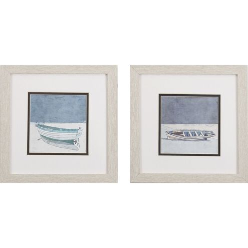 Waterside Collection Blue Framed Art