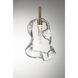 Norah 1 Light 5.5 inch Gold Standard Pendant Ceiling Light in Clear