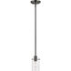 Munich 1 Light 5 inch Black Chrome Single Pendant Ceiling Light, Single