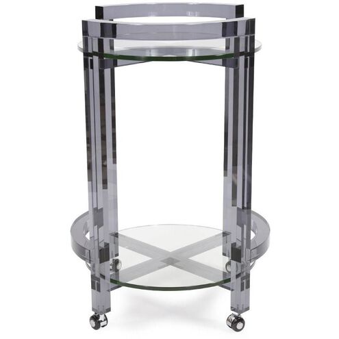 Carter Smokey Gray Bar Cart