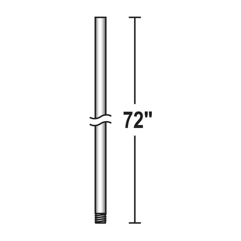 Matthews-Gerbar Polished Copper Fan Down Rod in 72