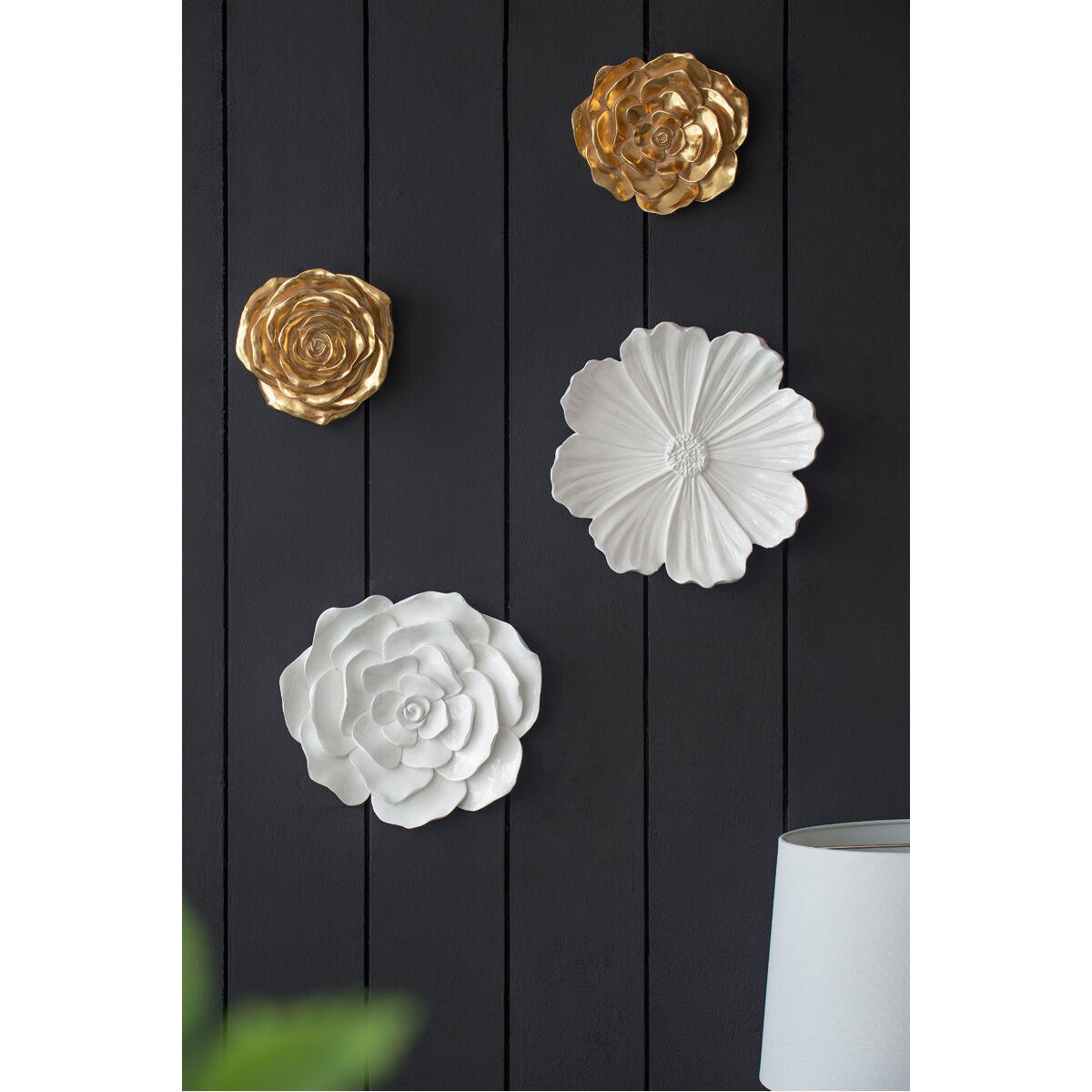 Rose White Wall Accent