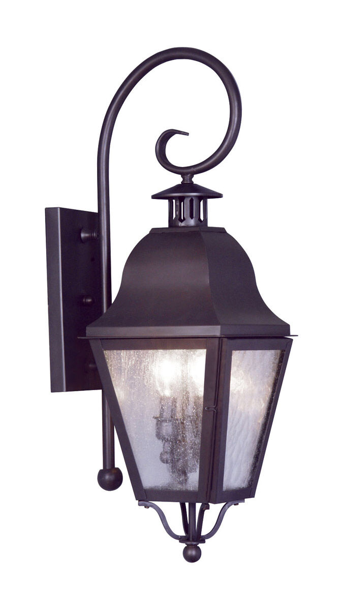 Amwell 2 Light 24.75 inch Bronze Outdoor Wall Lantern