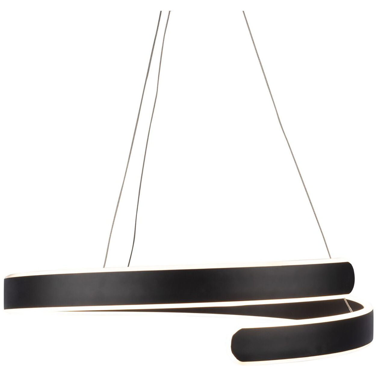 Sirius LED 19.75 inch Black Chandelier Ceiling Light