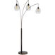 Kaden 87 inch 40.00 watt Copper Bronze Arc Lamps Portable Light