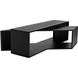 Keweco 73 X 58 inch Matte Black Coffee Table