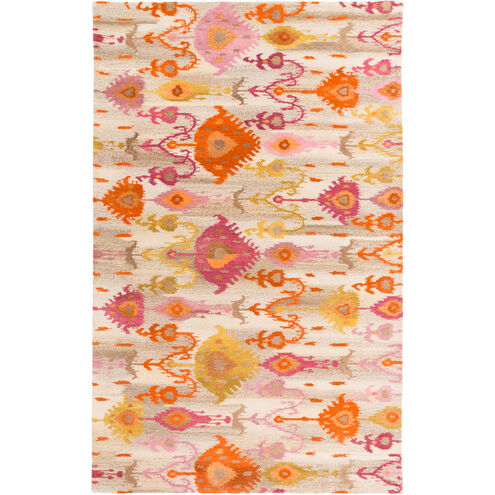 Surroundings 156 X 108 inch Orange and Pink Area Rug, Wool