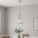 Briley 1 Light 11.5 inch Brushed Nickel Mini Pendant Ceiling Light