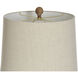 Brussels 36 inch 150 watt Brown Table Lamp Portable Light