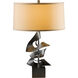 Gallery Twofold 24.7 inch 150.00 watt Sterling Table Lamp Portable Light in Flax, Twofold