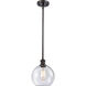 Ballston Athens LED 8 inch Oil Rubbed Bronze Pendant Ceiling Light in Seedy Glass, Ballston