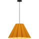 Lora 1 Light 22.8 inch Black Pendant Ceiling Light in Ocher/Ash, 23 in, WEP Collection