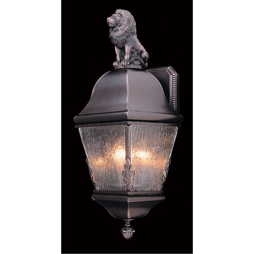 Coeur De Lion 3 Light 21 inch Raw Copper Exterior Wall Mount