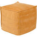 Copacetic 18 inch Burnt Orange Pouf, Cube