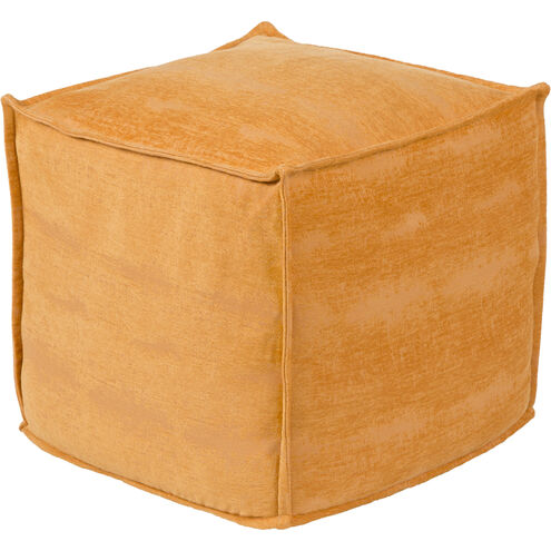 Copacetic 18 inch Burnt Orange Pouf, Cube