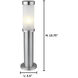 Konya 14 inch 40.00 watt Matte Nickel Outdoor Floor Lamp