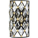 Windsor 1 Light 7 inch Carbon and Havana Gold Sconce Wall Light