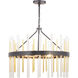 Orrizo 6 Light 24 inch Matte Black Chandelier Ceiling Light, Design Series