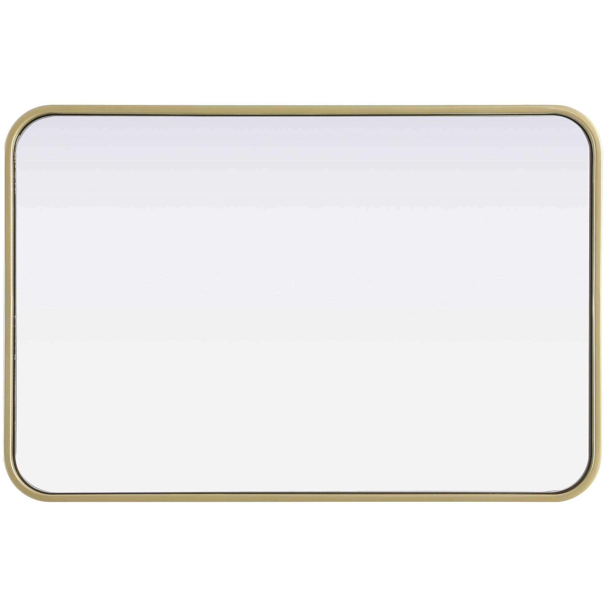 Remy 30 X 20 inch Brass Mirror
