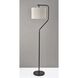 Evan 60 inch 100.00 watt Black Floor Lamp Portable Light, Simplee Adesso