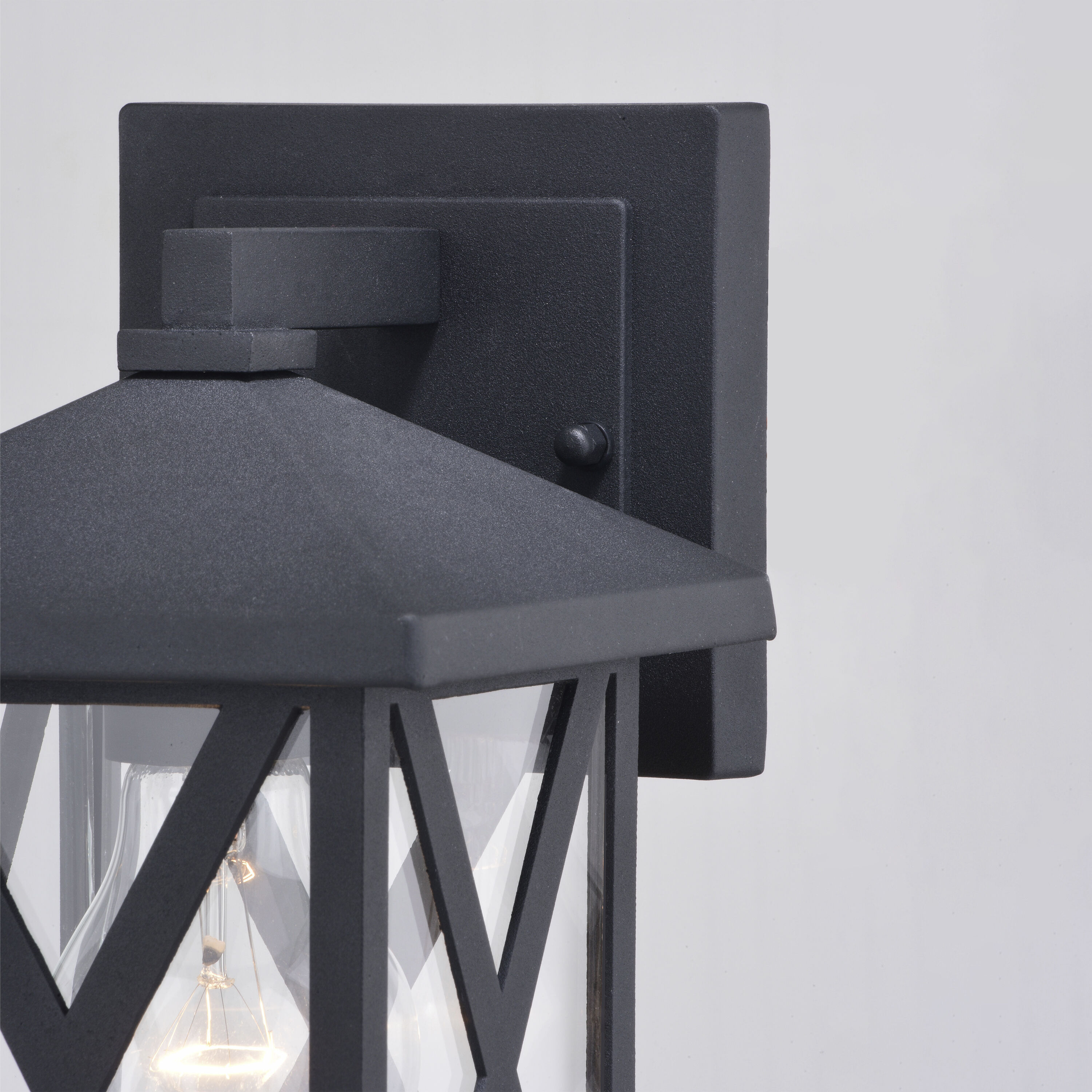 Rockford LED 8.75 inch Textured Black Outdoor Wall