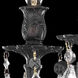 Rosalia 3 Light 13 inch Dark Bronze Flush Mount Ceiling Light in Clear, Royal Cut