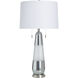 Deda 35.5 inch 60 watt Frosted White and Polished Steel Table Lamp Portable Light