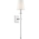 Monroe 1 Light 5 inch Polished Nickel Wall Sconce Wall Light, Essentials