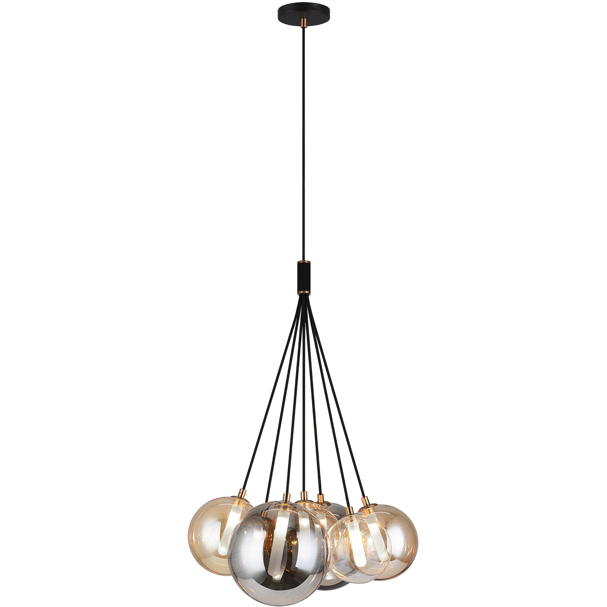 Magma LED 24.25 inch Black Chandelier Ceiling Light