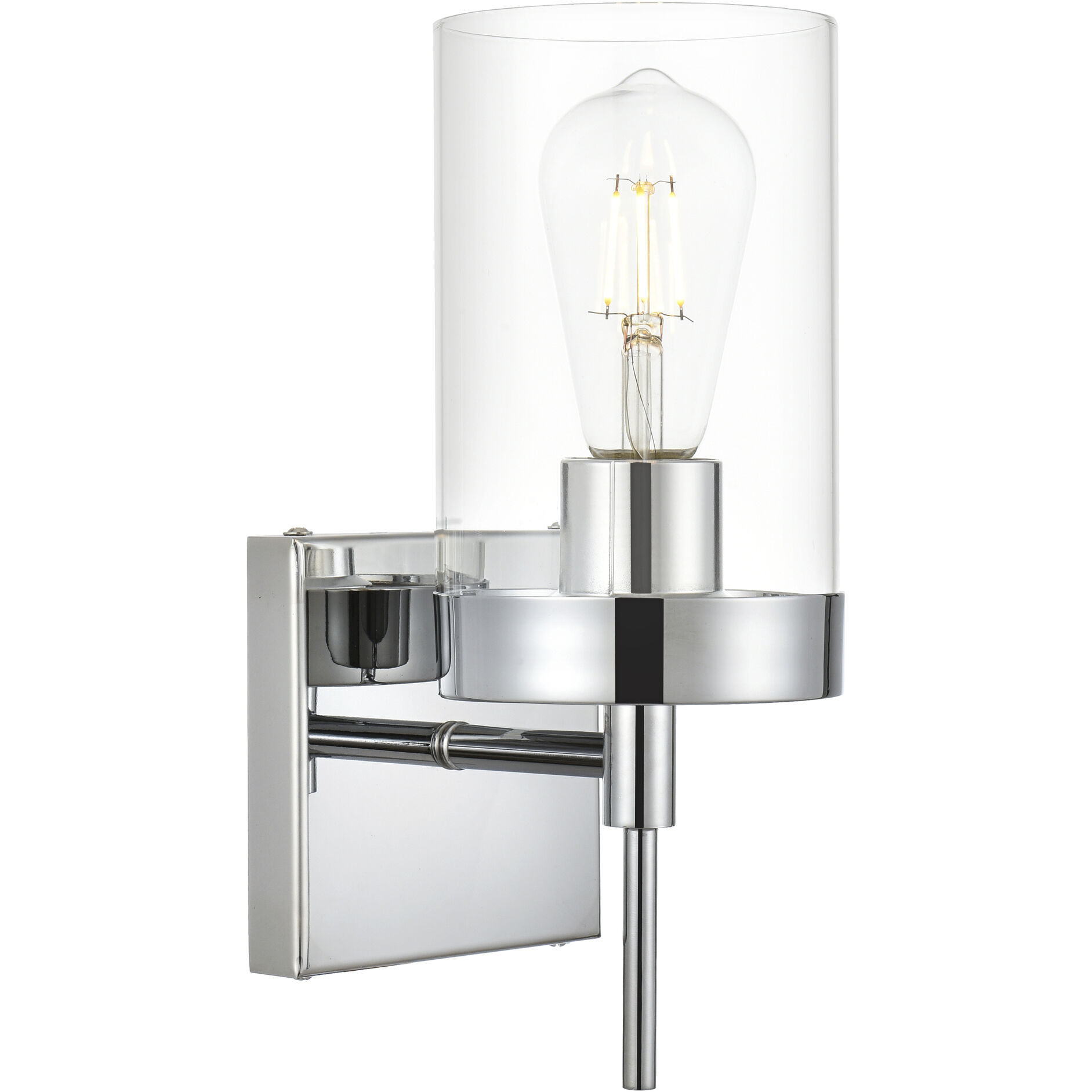 Benny 1 Light 5 inch Chrome Bath Sconce Wall Light