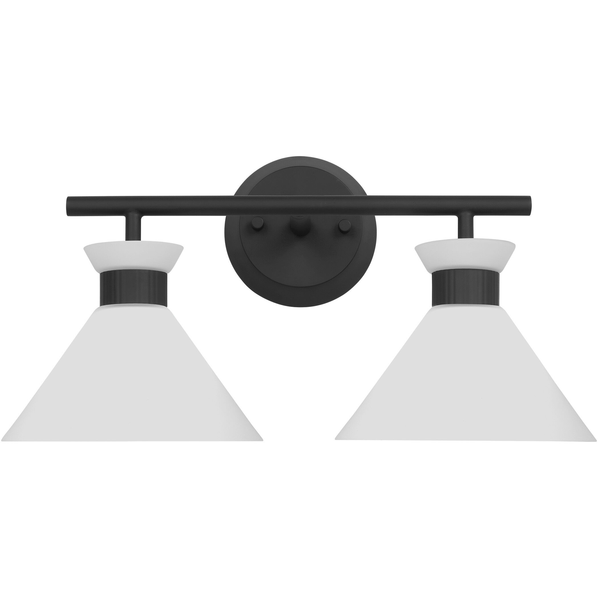 Drew & Jonathan Belcarra 2 Light 17.25 inch Midnight Black Wall Bath Fixture Wall Light