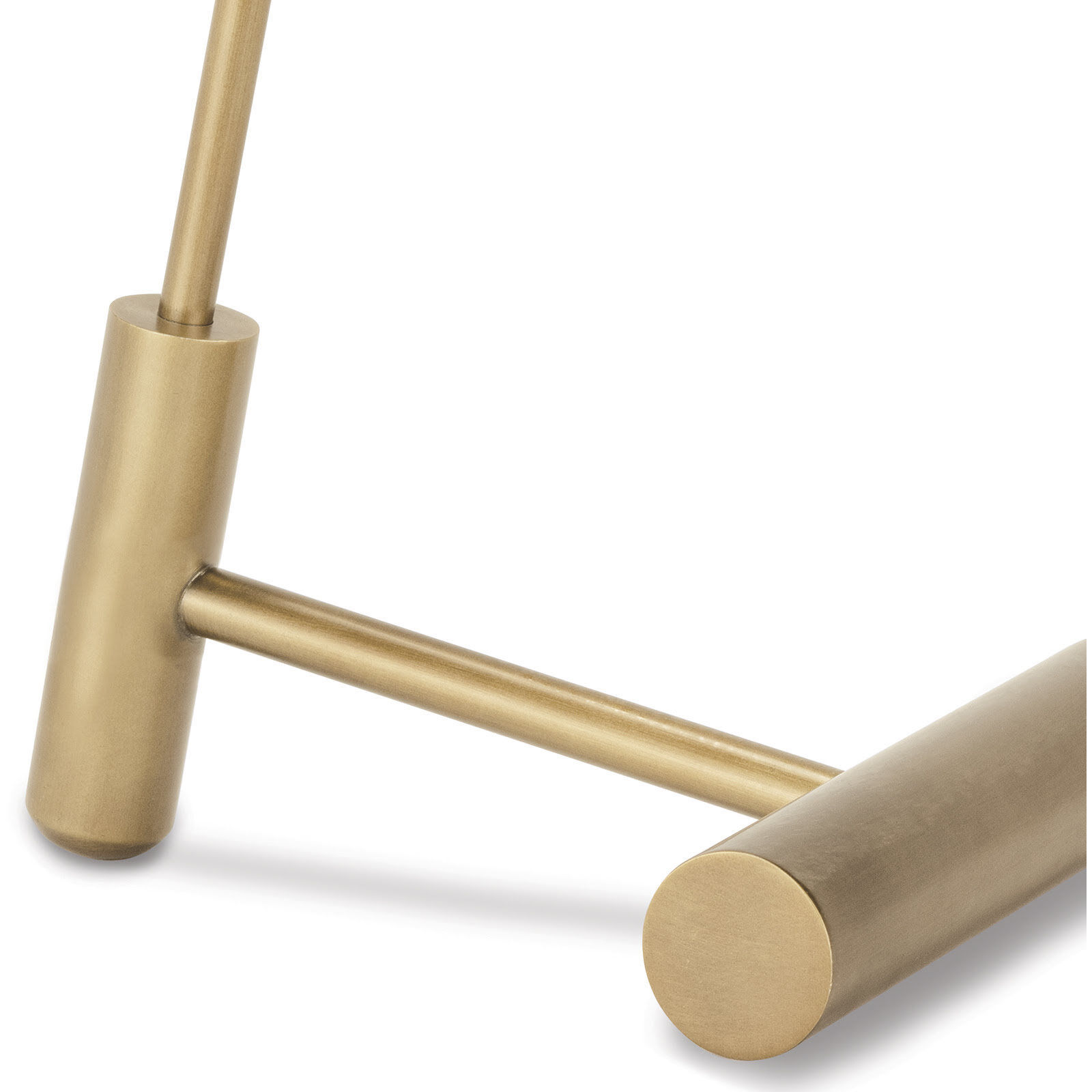 Spyder 24 inch 40.00 watt White and Natural Brass Task Lamp Portable Light