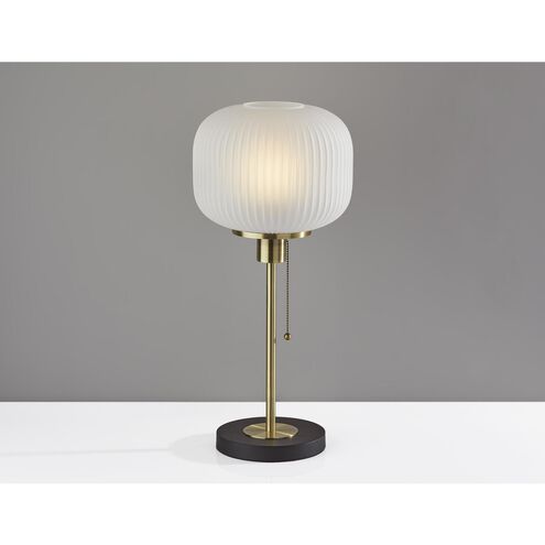 Hazel 22 inch 60.00 watt Antique Brass Table Lamp Portable Light