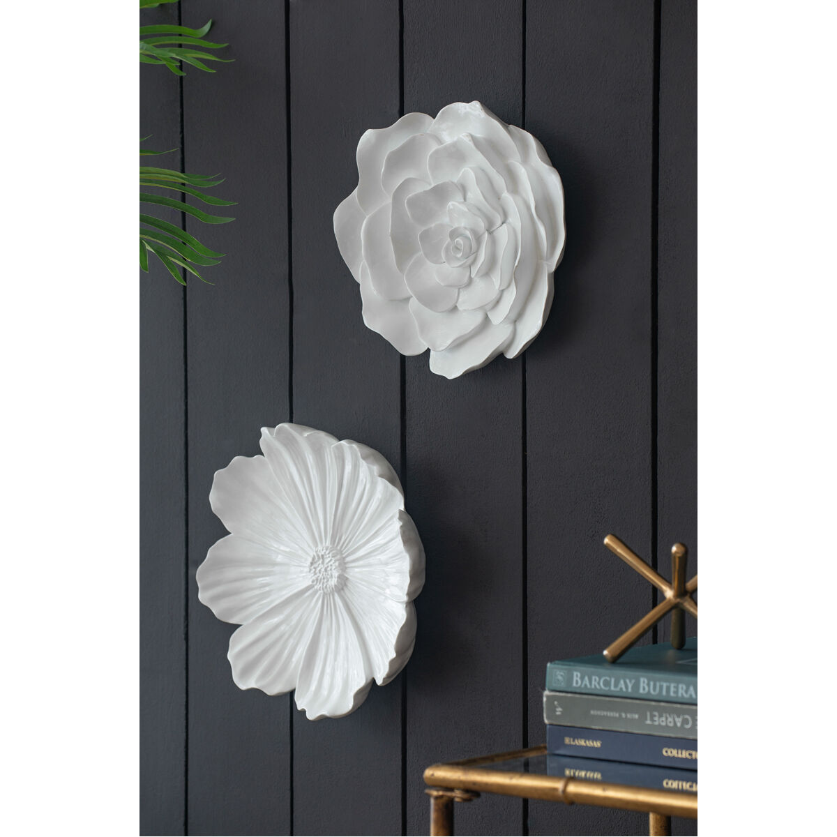 Rose White Wall Accent