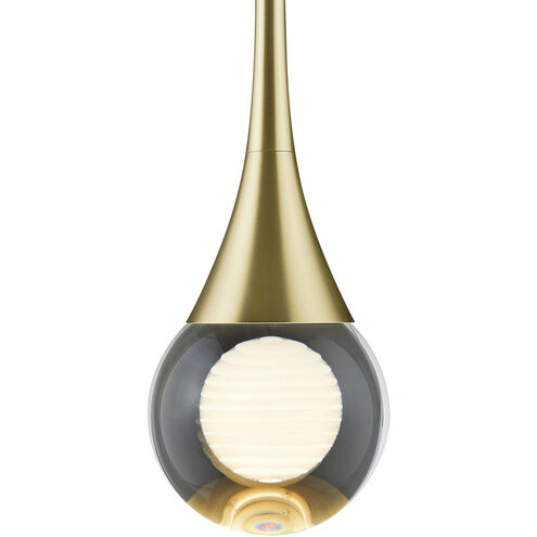 Luna IV 1 Light 4.75 inch Brass Pendant Ceiling Light