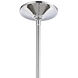 Modley 1 Light 6 inch Polished Chrome with Blue and Clear Mini Pendant Ceiling Light