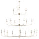 Nottaway 18 Light 60 inch Champagne Chandelier Ceiling Light, Grande