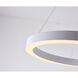 Canada LED 16 inch Matte White Chandelier Ceiling Light