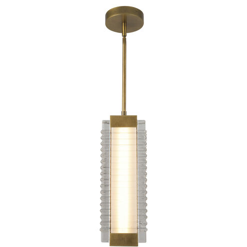 Alai LED 4.13 inch Vintage Brass Pendant Ceiling Light