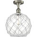 Edison Farmhouse Rope 1 Light 10.00 inch Semi-Flush Mount