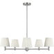 Vilera LED 33.25 inch Brushed Nickel Chandelier Ceiling Light