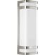 Valera LED LED 16 inch Brushed Nickel Outdoor Wall Lantern, Progress LED