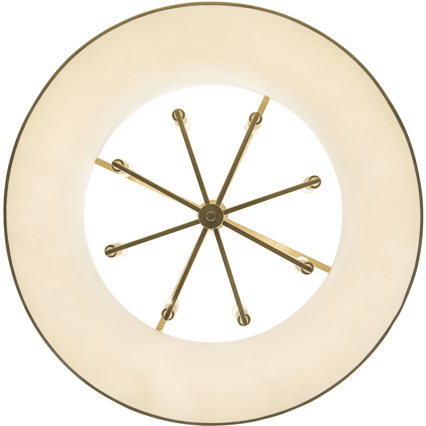 Coco 8 Light 32 inch Matte White/French Gold Pendant Ceiling Light